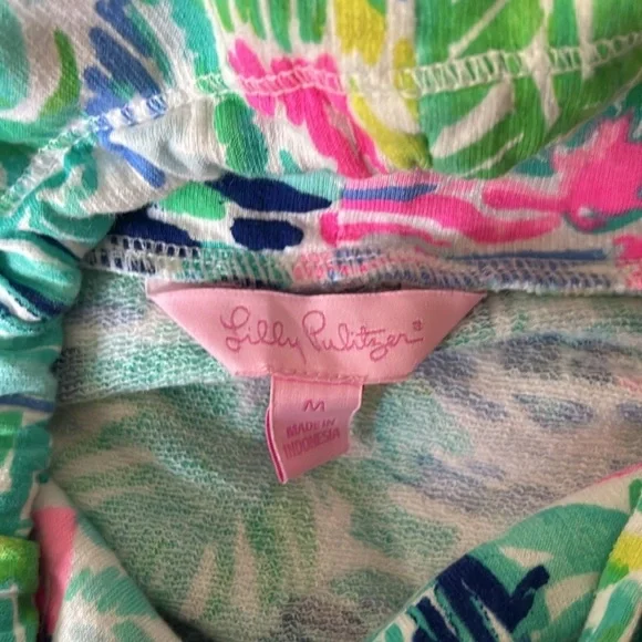 Lilly Pulitzer Fletcher pocketed cotton blend Pullover M - Picture 9 of 11